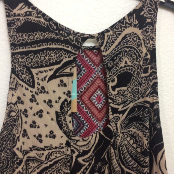 April Spirit Hayden Boho Tunic Dress Abstract - Picture 9 of 13